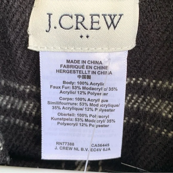 🆕 J.Crew Factory Women's Faux Fur Cape Scarf - Picture 5 of 9